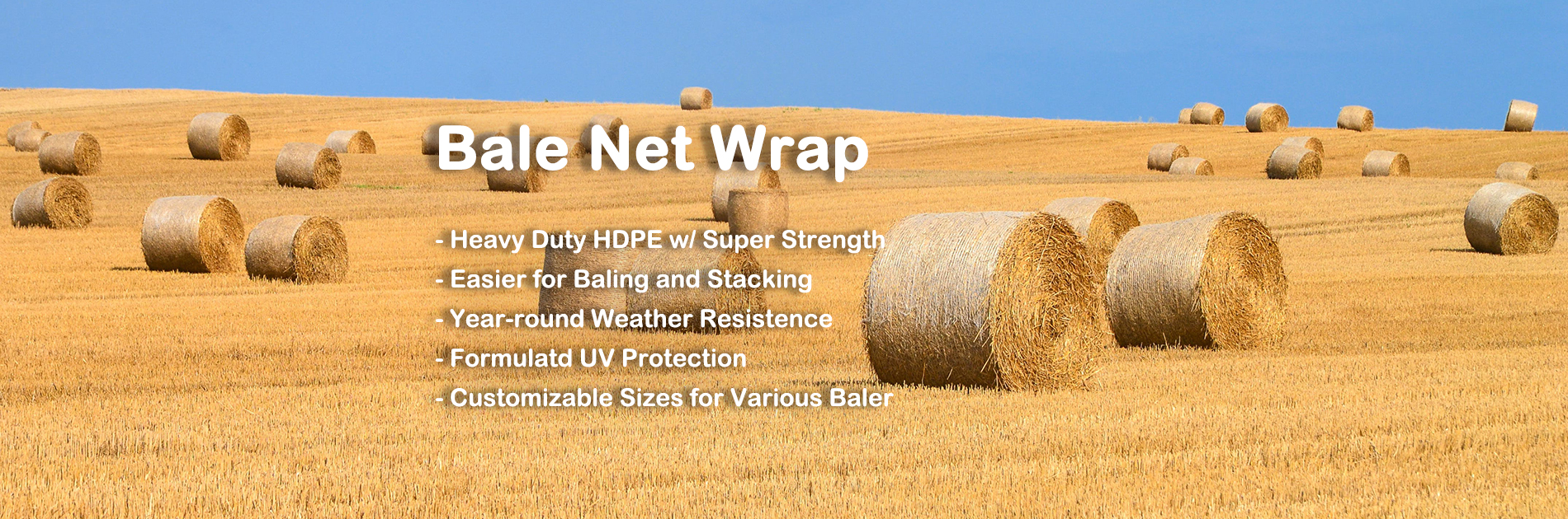 bale net wrap backgroud