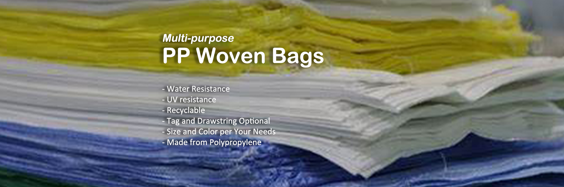 PP Woven Bag backgroud